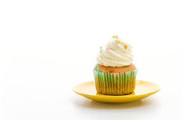 Cupcakes isolated on white background