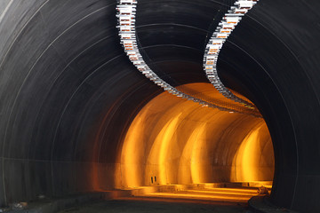 Construction tunnel.