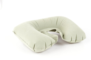 Car pillow isolated white background