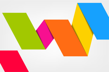 Colorful template for advertising brochure