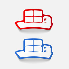 realistic design element: ship