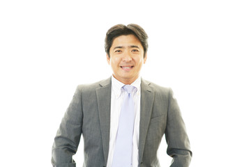 笑顔のビジネスマン