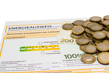Energieausweis und Geld