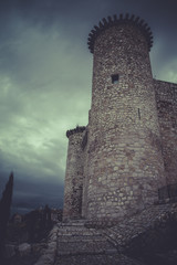 Medieval castle, spain architecture