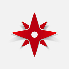 Fototapeta premium realistic design element: compass