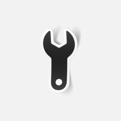realistic design element: wrench