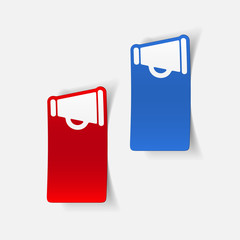 realistic design element: megaphone