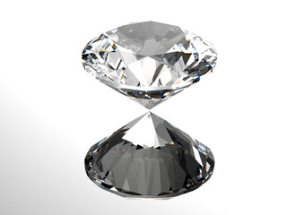 3D diamonds render. Jewelry gemstone