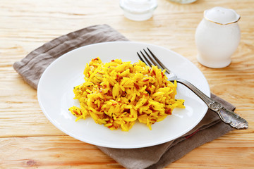 basmati rice with spices and wild