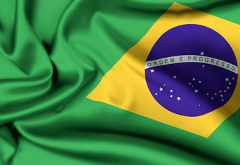 Fototapeta premium flag of Brazil background