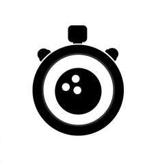 Boule de bowling dans un chronomètre