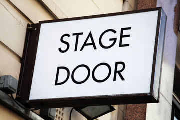 Fototapeta premium Stage door sign