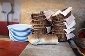 Baskets and bread