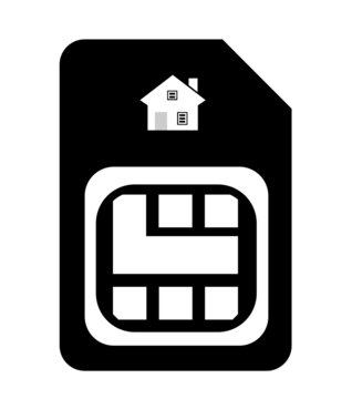 Maison sur une carte SIM