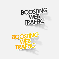 realistic design element: boosting web traffic