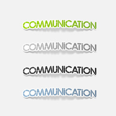 realistic design element: communication