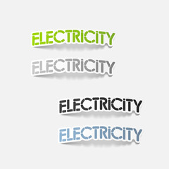 realistic design element: electricity