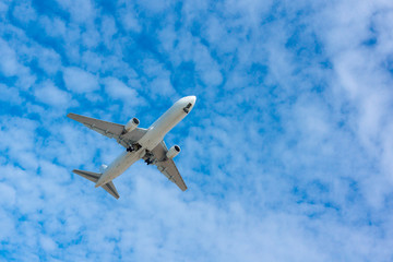 Airplane in the sky