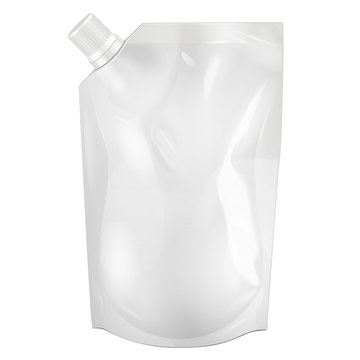 White Blank Foil Food or Drink Bag Packaging