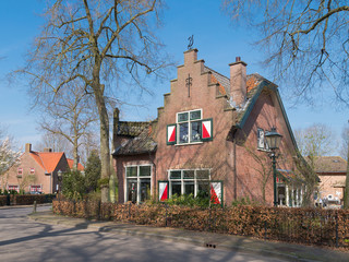 house with blinds