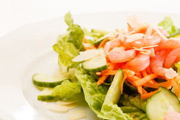 salad with shrimps