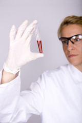 Labor Reagenzglas Blut