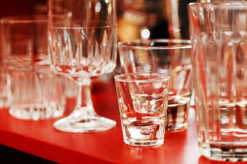 empty glasses