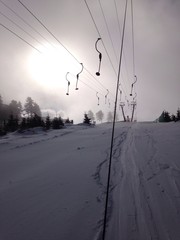 skilift im skigebiet