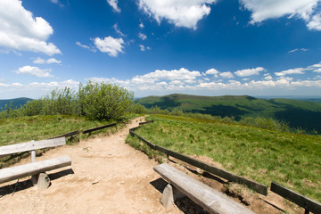 Widok z Małej Rawki, Bieszczady Polska