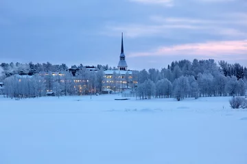 Foto op Plexiglas Winter landscape in Finland © StockphotoVideo