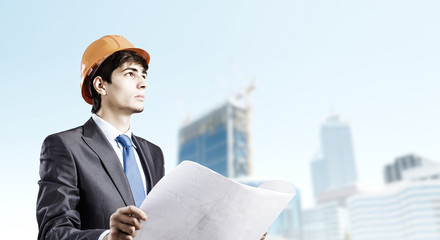 Fototapeta premium Man engineer