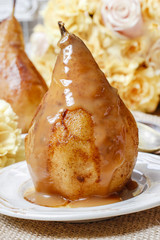 Pear with caramel