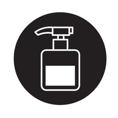 pump bottle   icon vector