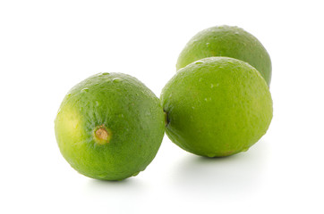 Fresh green limes