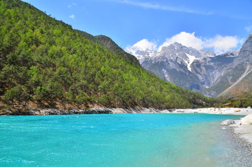 Fototapeta premium The Valley of Alpine Mountain