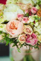 Gentle bouquet. Instagram effect, vintage colors.