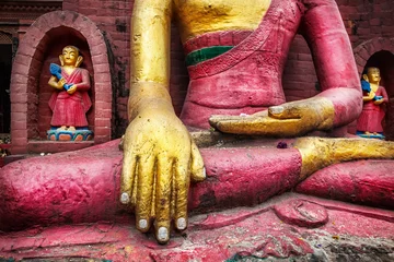 Crédence en verre imprimé Népal Statue de Bouddha au Népal