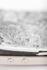 Broken mobile device.