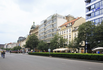 Architecture of the Wenceslas square.