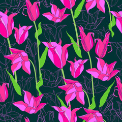 Floral seamless pattern