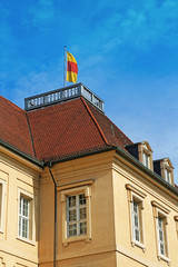 Durlscher Schloss mit Badischer Fahne