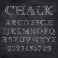 Vector Chalky font