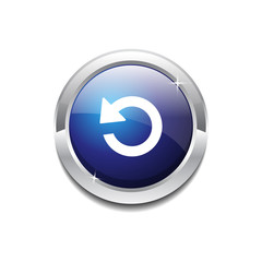 Reset Circular Vector Blue Web Icon Button