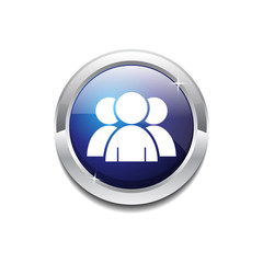 User Circular Vector Blue Web Icon Button