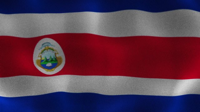 Costa Rica Flag Textile, Background