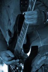 Fototapeta premium Guitarist's hands