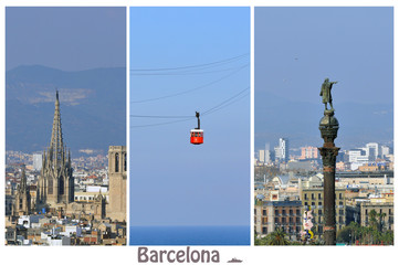 Some views of Barcelona. Photo collage