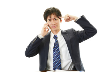 苦悩するビジネスマン