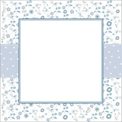 Template frame design for greeting card