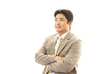 笑顔のビジネスマン